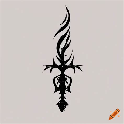 easy simple tribal tattoo designs|simple tribal sword tattoo designs.